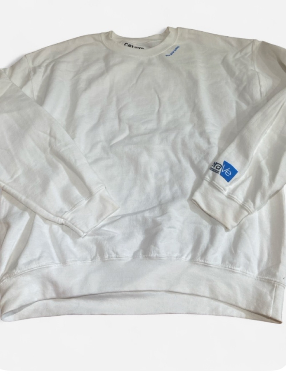 White Cerave Crewneck Sweatshirt - Men's Long Sleeve